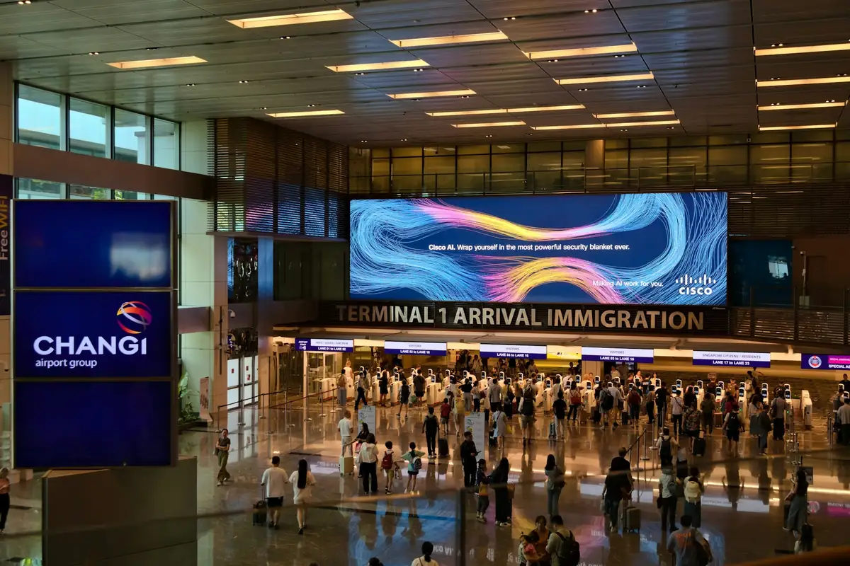 창이공항 터미널 1 도착 입국 심사 구역